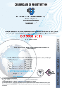 Suspire LLC ISO Cerificate